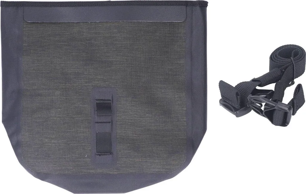 Sacoche de Guidon de Vélo Étanche 2L avec Support Cadre Avant Noir