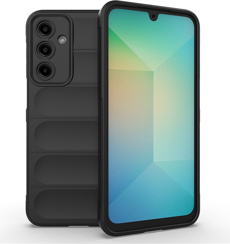 Hülle für Samsung Galaxy A16 Handyhülle Outdoor Case Cover Bumper in Schwarz