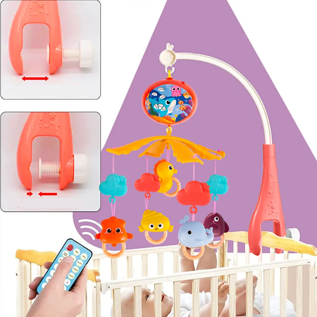 Mobile Bébé Lumineux MalPlay avec Boîte à Musique et Télécommande - 4