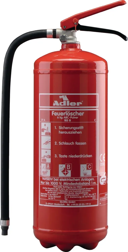 Adler 802101.1215 Feuerlöscher Dauerdruck 6kg