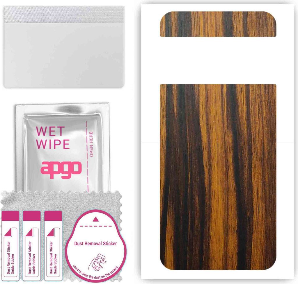 apgo Rückseite Schutzfolie, Skin, kompatibel mit Google Pixel 8, Hinten Displayschutzfolie aus Vinylfolie, kratzfest, einfache Montage - Tigerwood