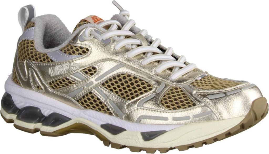 Maripe MRP01 V10 Damenschuhe, Sneaker, Leder/Textil, Gold/White, Topp - Damenschuhe Top Trends, Beige, leder/textil/synthetik, absatzhöhe: 10 mm