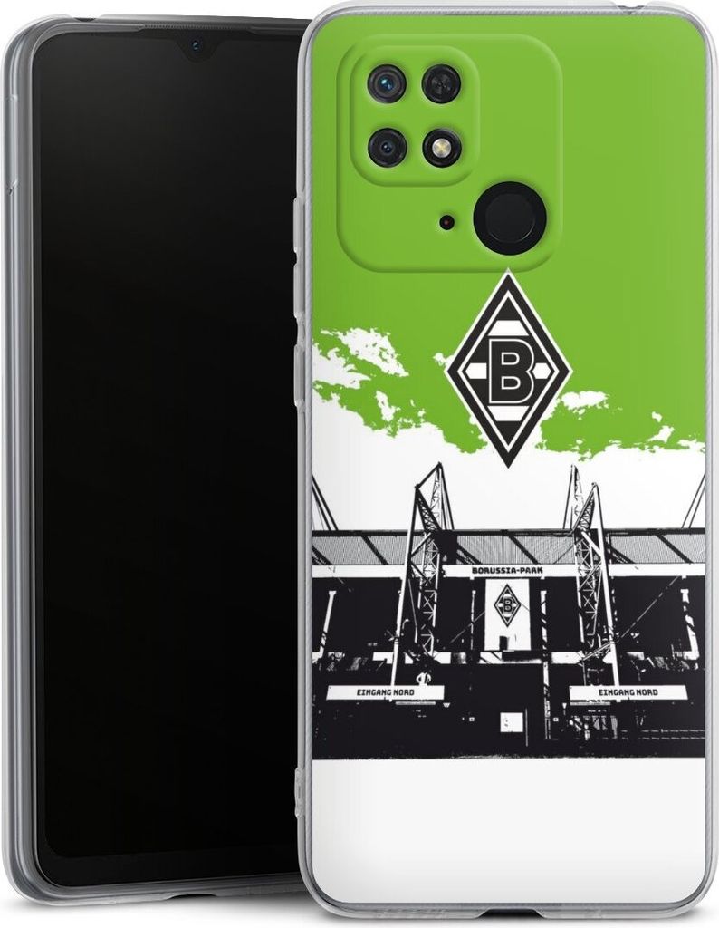 DeinDesign Handyhülle für Xiaomi Redmi 10C Silikon Hülle Case Smartphone Schutzhülle Borussia Mönchengladbach Fanartikel Stadion