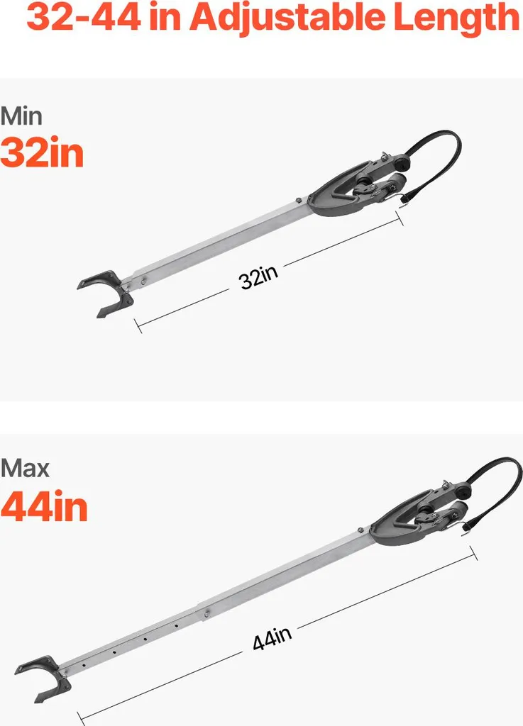 VEVOR Protezione regolabile per specchio di poppa Transom Saver (812,8-1117,6 mm) con testa robusta, protezione per specchio di poppa resistente alla corrosione Motori fuoribordo inferiori a 100 CV, per rimorchi per scooter d'acqua - 5