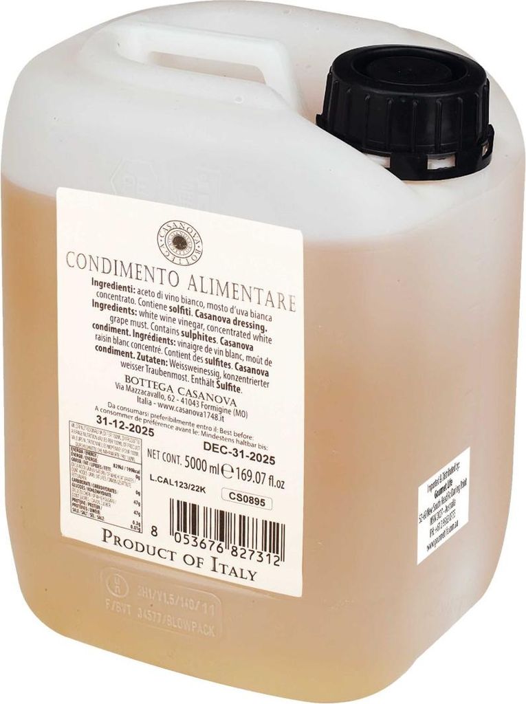 Casanova Condimento Balsama Bianco 4 Jahre gereift 5 Liter Produktbild 