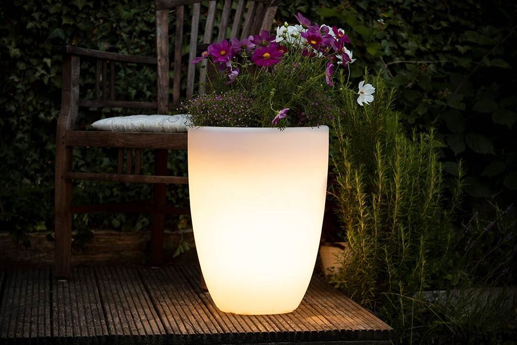 Beleuchteter Pflanztopf Shining Curvy Pot S (Solar) Produktbild 