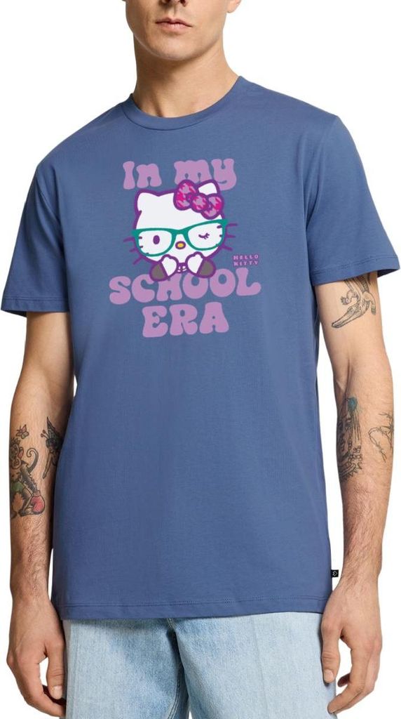 Spreadshirt Hello Kitty Schulkind In My School Era Männer Premium T-Shirt, M, Taubenblau