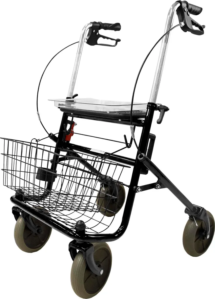 Rollateur Arvo gris pour marche sécurisée - Idéal pour seniors actifs