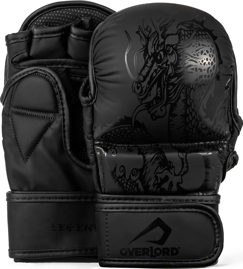Gants MMA Legend Overlord avec Rembourrage Haute Densité Noir Taille M