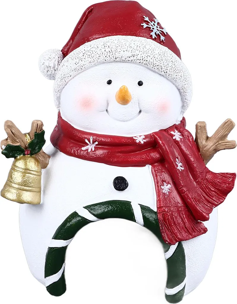 Décor de Noël Aquarium Sécurisé Bonhomme de Neige sans Danger pour Poissons