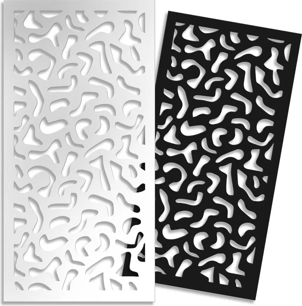 Divisorio Traforato MACCHIE PVC Bianco 73x148 - Facile da Montare