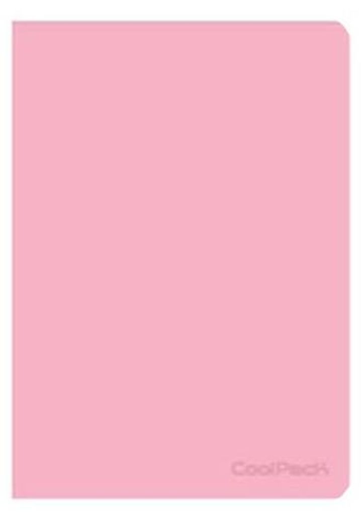 A5-Heft, 60 Blatt, kariert, Pastell-Puderrosa, Rosa, Patio Coolpack