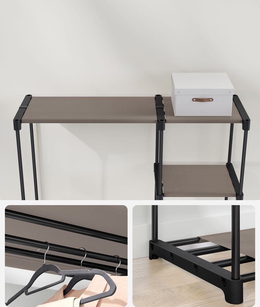 SONGMICS Kleiderschrank offen, freistehender Produktbild 6