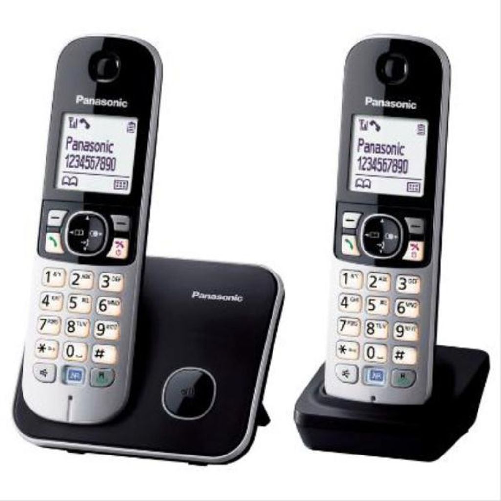 Panasonic KX-TG6812FRB, Telefon w systemie DECT, Zestaw Zdjęcie produktu 