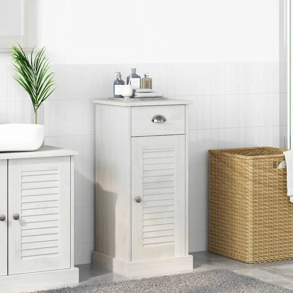 Maison Exclusive VIGO: Mobile Bagno Salvaspazio Marrone Miele 80cm