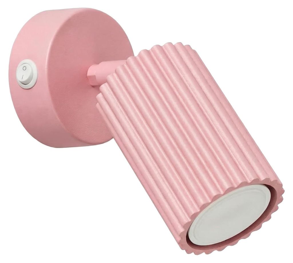 Wandleuchte KARBON rosa mit einem Schalter 1xGU10 10W Produktbild 