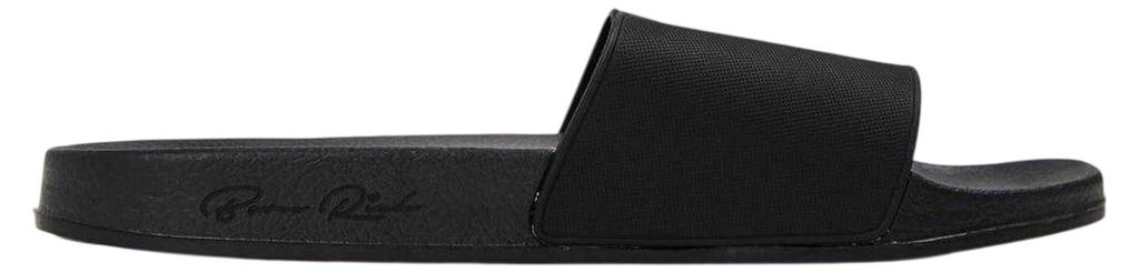 Born Rich - "Barreca" Logo Pantoffeln für Herren/Damen Uni, Flach GT26441 (42 EU) (Schwarz/Weiß)