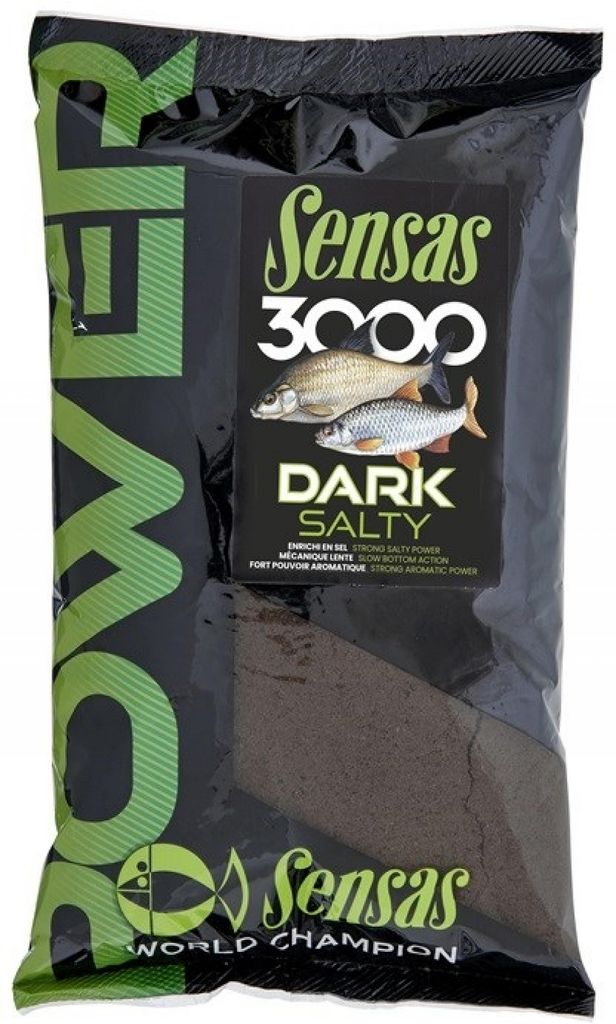 Sensas 3000 Power Dark Salty 1 kg