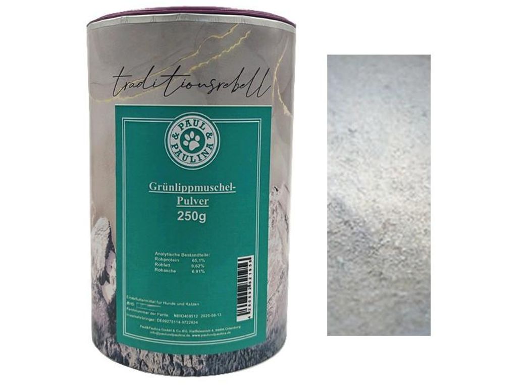 Paul & Paulina Grünlippmuschelpulver 250g Produktbild 
