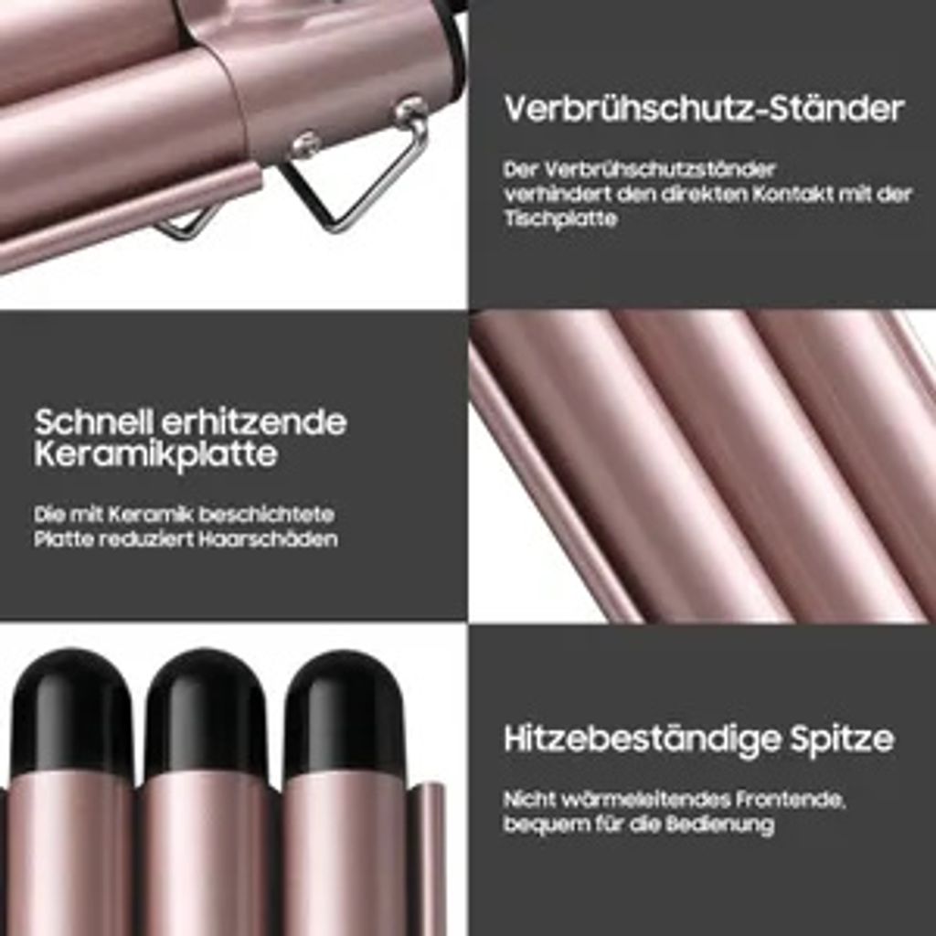 Lockenstab Set 5 in 1 3 Fässer Lockenwickler Verschiedenen Produktbild 5
