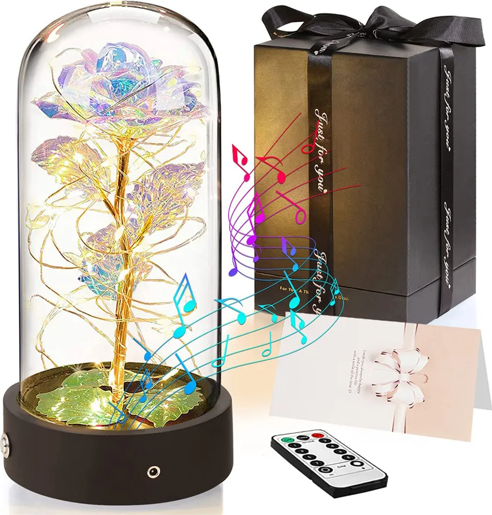 Rose Éternelle Lumineuse : Un Cadeau Durable qui ne se Fane Jamais