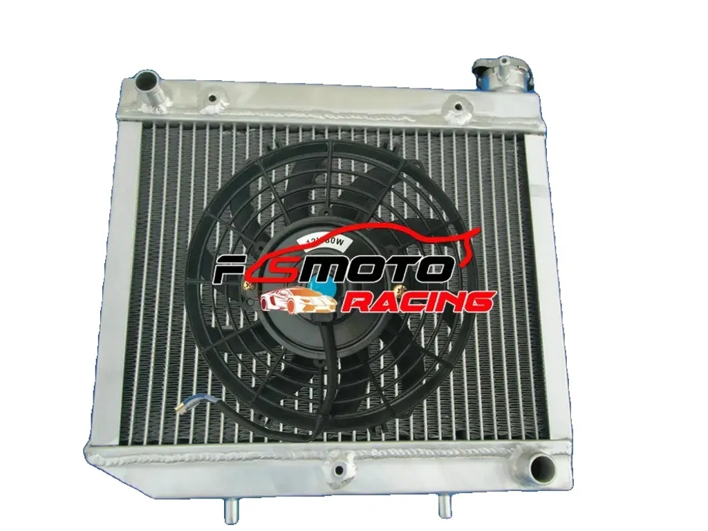 Radiateur Aluminium avec Ventilateur pour Honda TRX450R 2004-2009 Poli