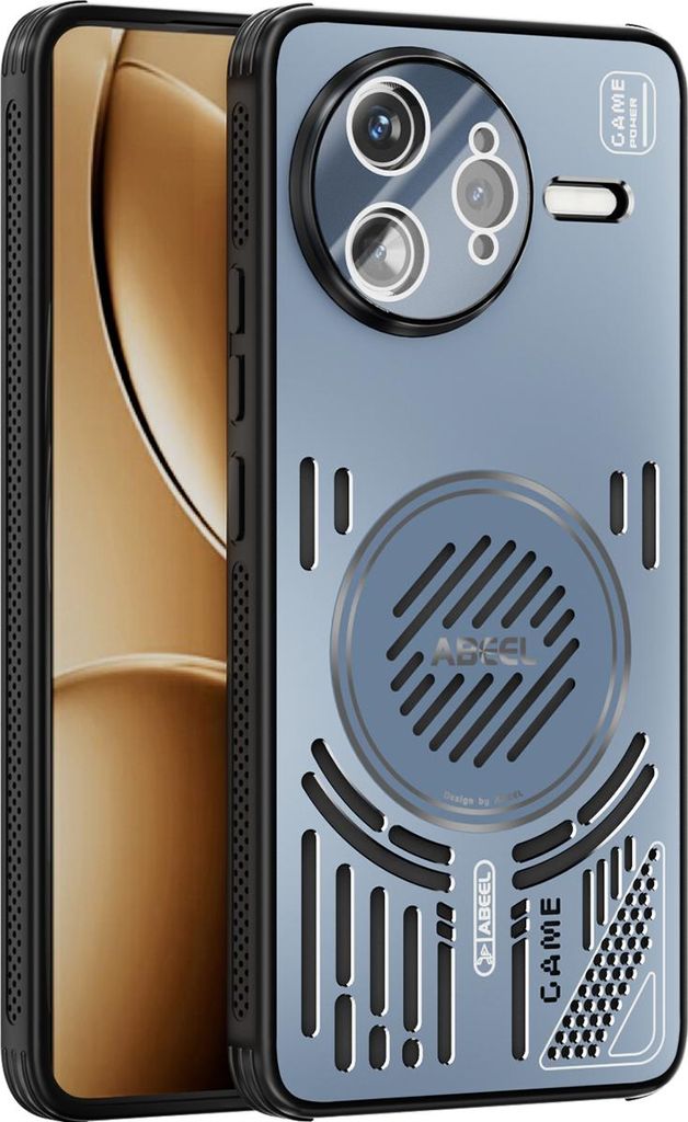 Magnetische Hülle für Xiaomi Poco F7 Ultra/Redmi K80 Pro mit Linsenabdeckung, Aluminium Stoßfestes Schutzhülle mit Wärmeableitung Blau