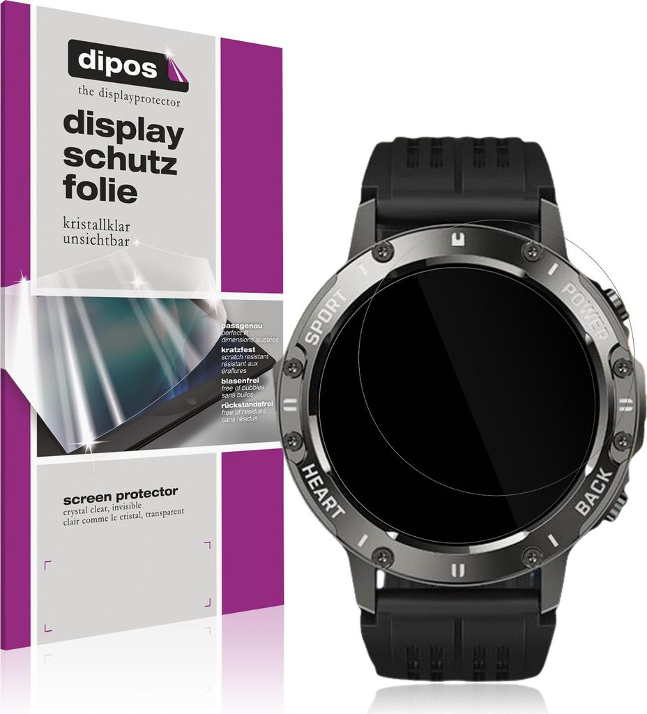 4x Schutzfolie für Gleisa 1.8 Zoll MP3 Player klar Displayschutzfolie Folie Display Schutz dipos