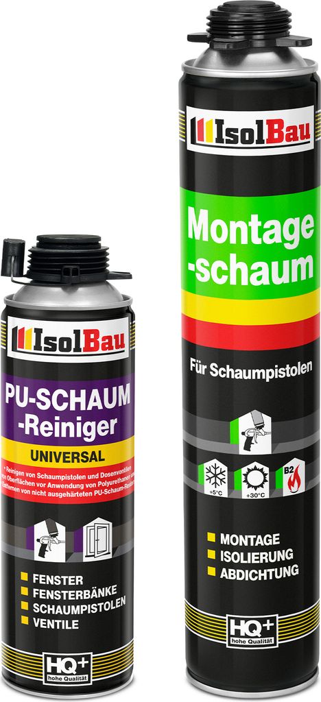 Isolbau Bauschaum-Set - Inkl. 1x 1K Montageschaum Produktbild 