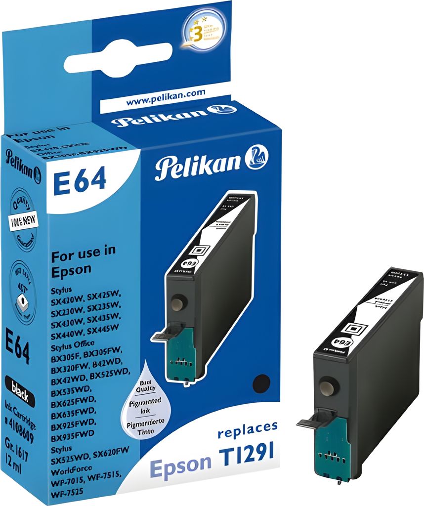 Pelikan Patrone Epson E64 T1291 schwarz kompatibel