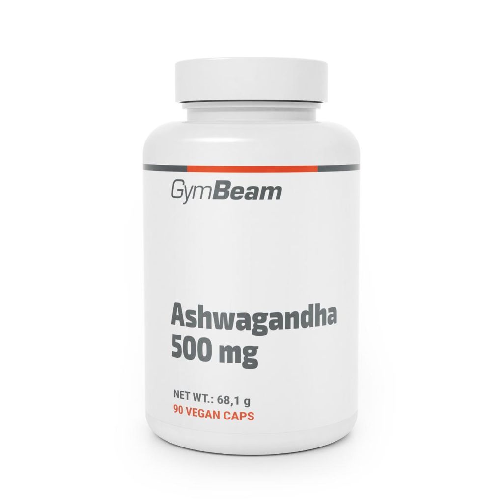 GymBeam Ashwagandha 500mg (90 kapseln) - Mit funktionellem Produktbild 