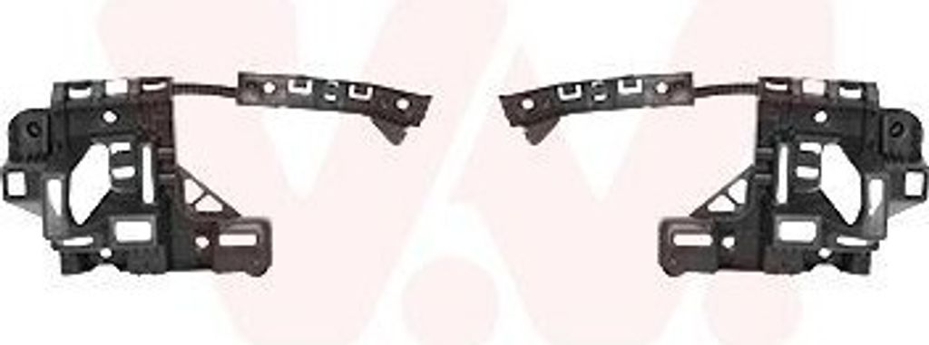 VAN WEZEL 4052539 Stoßstangenhalter Hinten Links Hinten Rechts passend für PEUGEOT PARTNER Tepee PARTNER Kasten für CITROËN BERLINGO (B9)