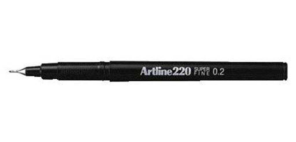 Artline – cienkopis 220 okrągły, supercienki, czarny | 12 Zdjęcie produktu 