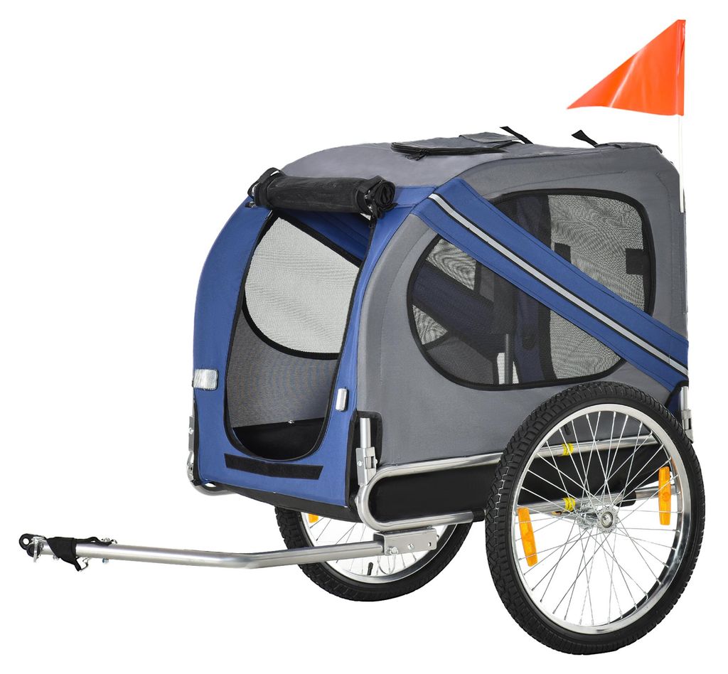 Fietskar voor honden, model D00-098BU, aanhanger voor Productafbeelding 