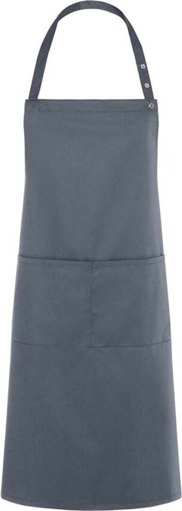 Karlowsky Latzschürze TENERIFFA 75 x 95 cm unisex Polyester/Baumwollmix waschecht pflegeleicht Anthrazit