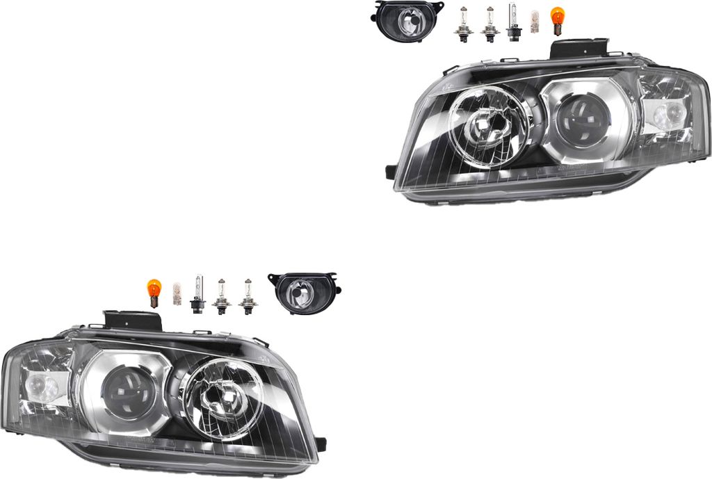 Johns, Scheinwerfer Osram Xenarc Night Breaker Laser Satz passend für Audi A3 8P Nebel 8P0941029M 8P0941029D 8P0941030M 8P0941030D 8P0941699A 8P09417