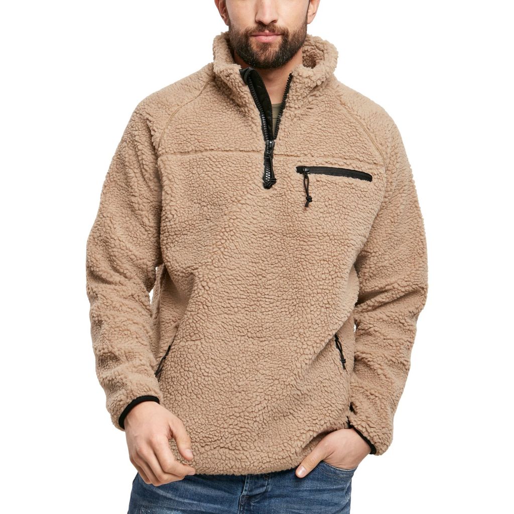 Brandit Teddy Fleecepullover Größe 5XL Farbe Kamel