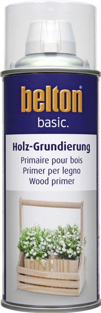 Belton BASIC Holzschutzgrundierung Sprühlack Dose 400 ml Produktbild 