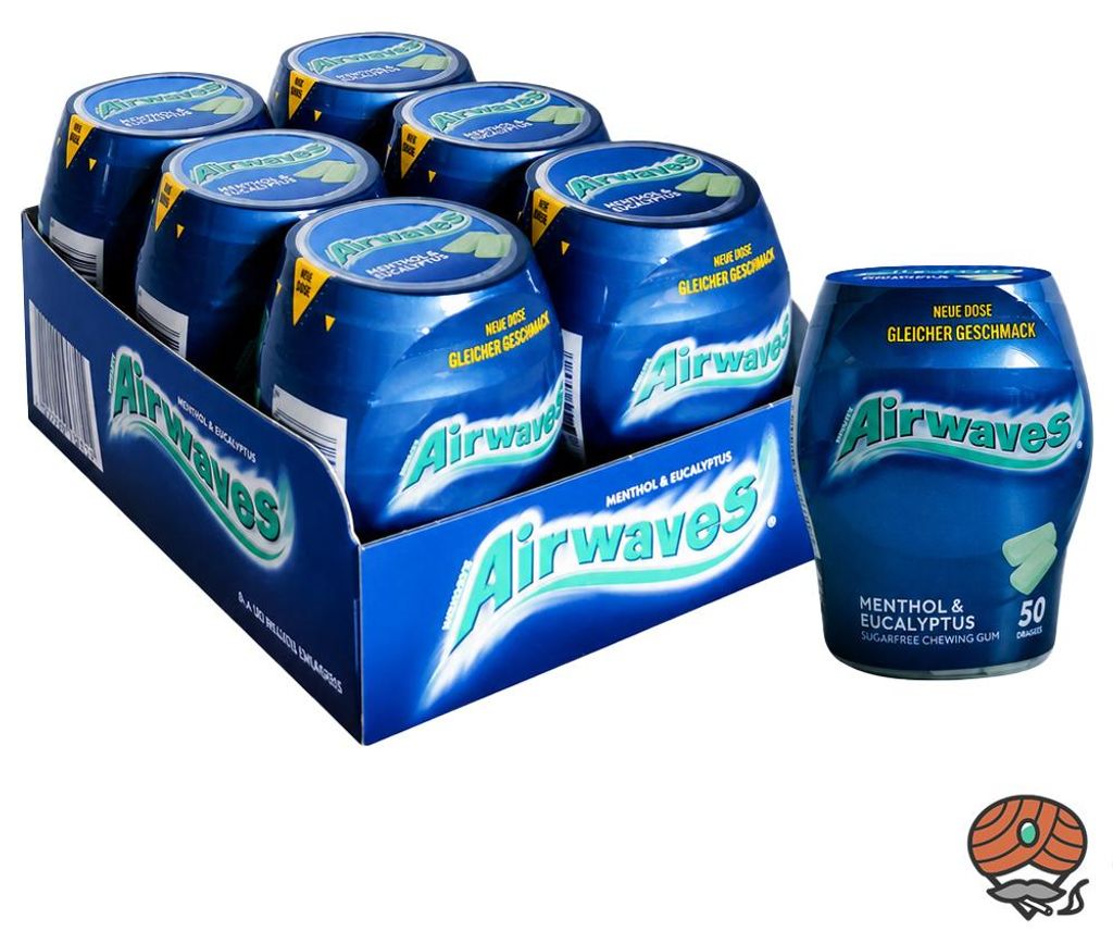 Wrigley`s Airwaves Menthol & Eucalyptus Kaugummi, 6x 70g Produktbild 