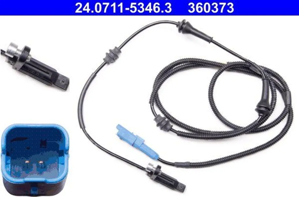 Capteur de vitesse roue ATE 24.0711-5346.3 pour entretien Peugeot 508