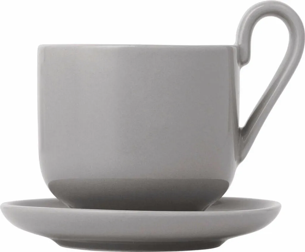 Set 2 Tazze Espresso Blomus 64138 RO Mourning Dove 80ml in Porcellana