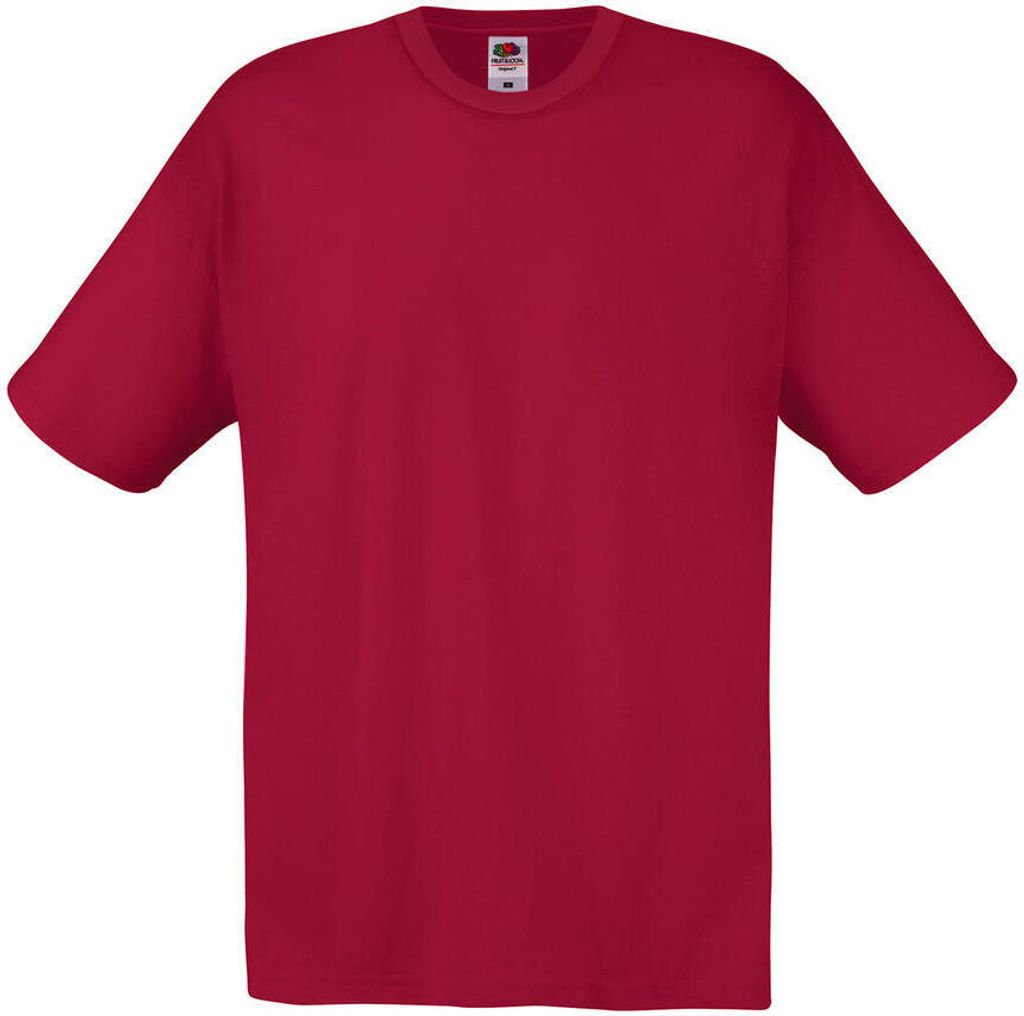 Fruit of the Loom 61-082-0 | Original Herren T-Shirt - Farbe: Brick Red - Größe: XL