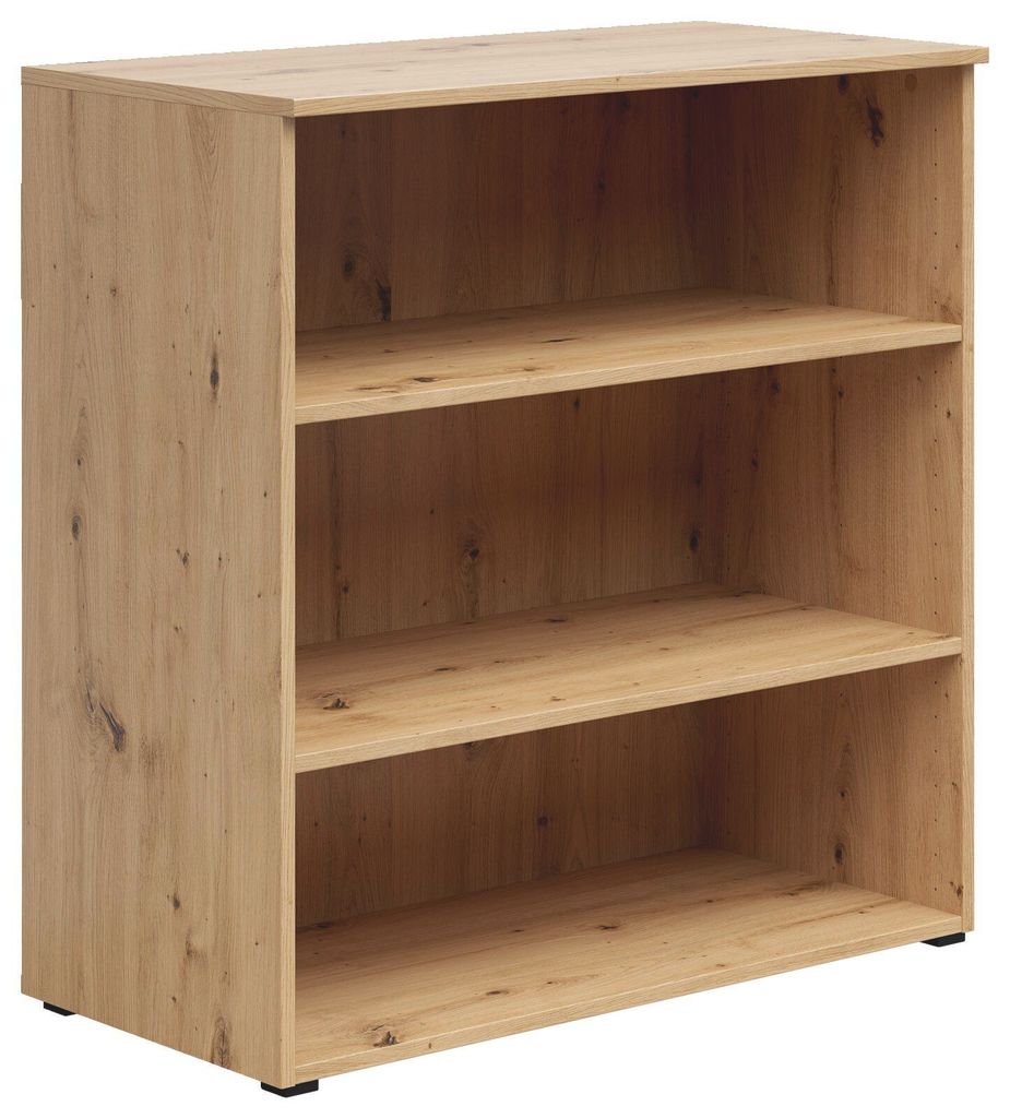 Modernes Regal MULTISTAURAUM, Holznachbildung Eiche Artisan, 80 cm breit, 83 cm hoch