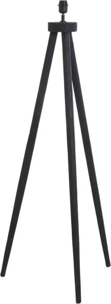 Lampadaire Ilias Light & Living Noir et Bois E27 - Réf 8215612 Design