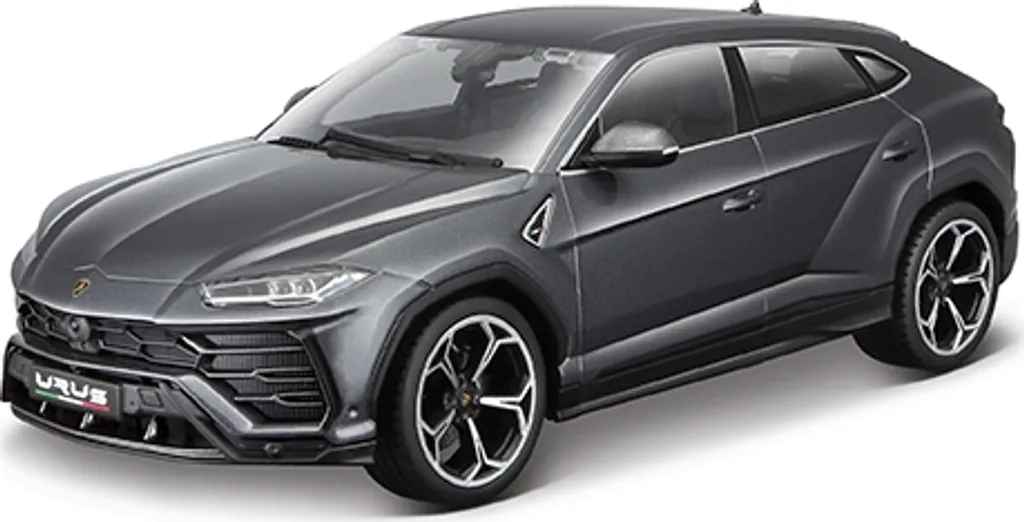Cadeau Passionné Auto : Lamborghini Urus Miniature Grise 1:18 Bburago
