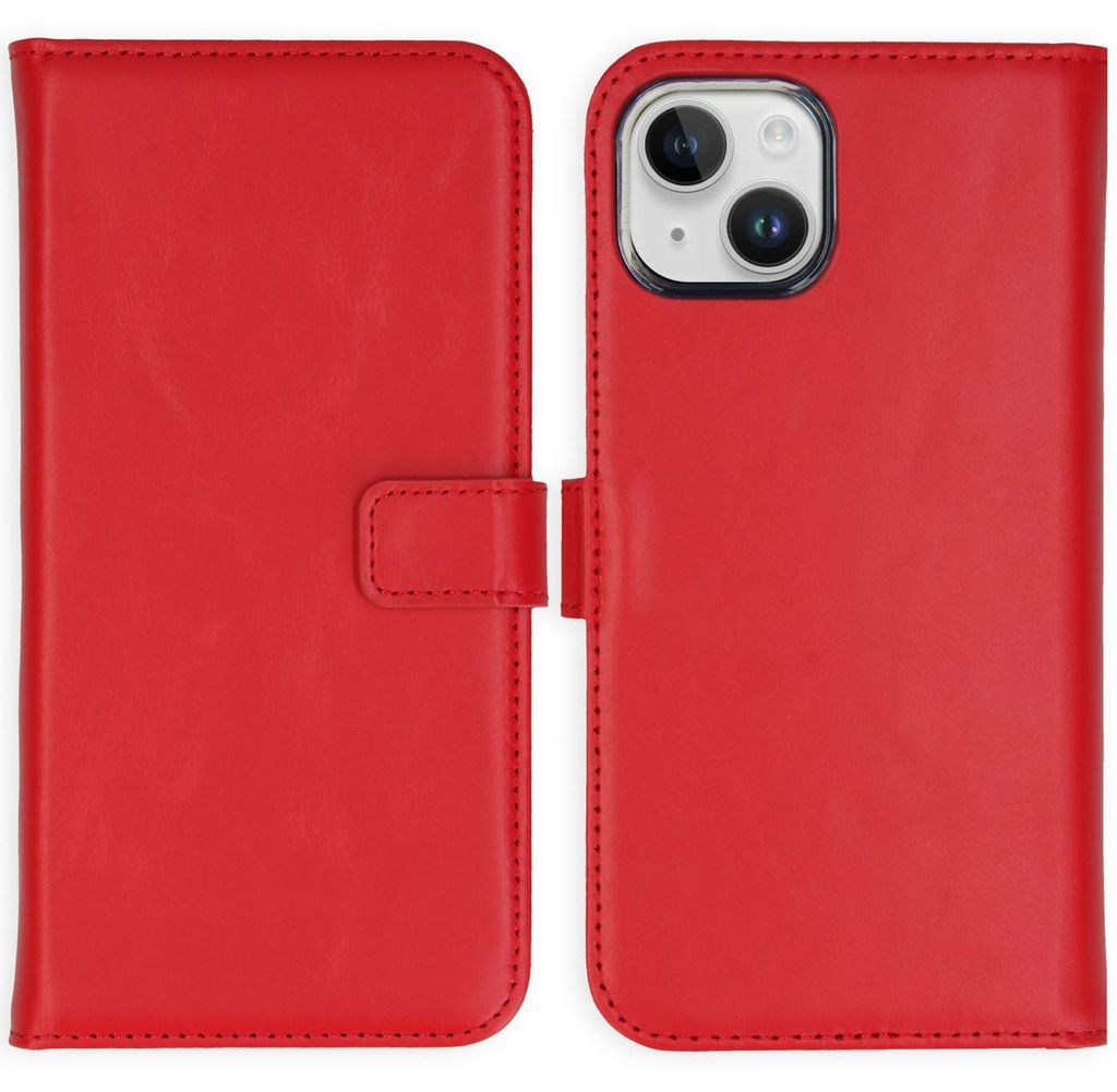 Funda de Cuero Auténtico tipo Libro para Apple iPhone 15 - Imagen del producto 