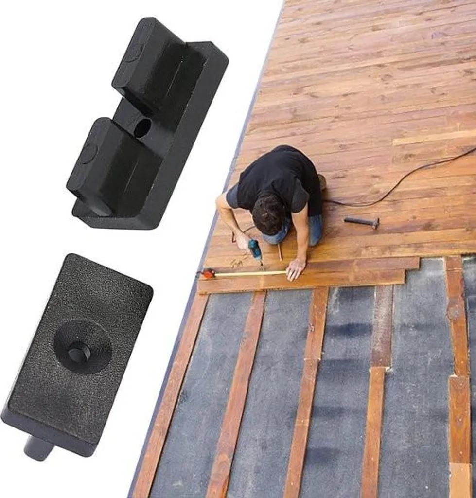 Kit de fixation invisible pour lame de terrasse composite WPC 100 pcs - 2