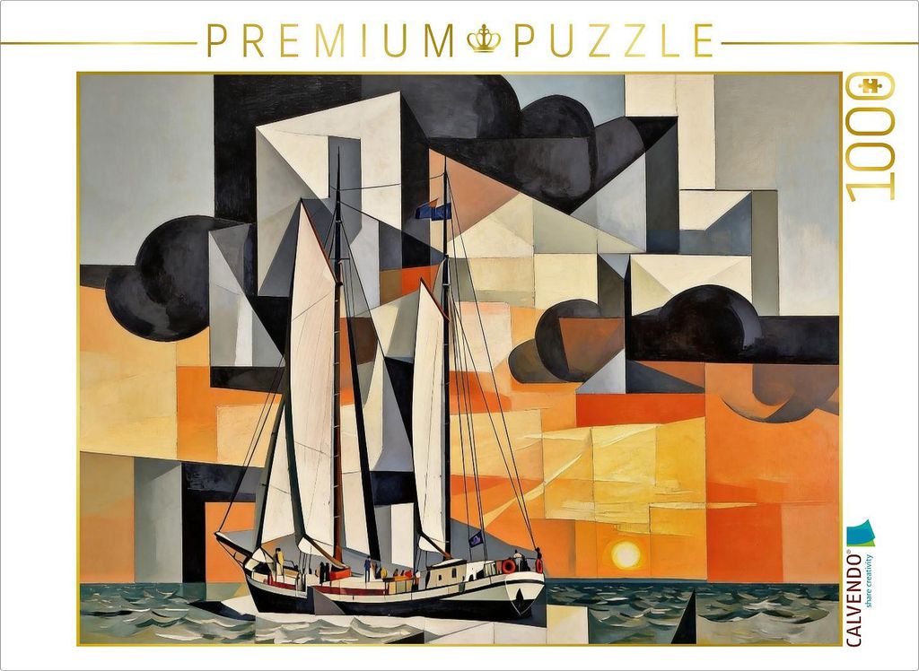 CALVENDO Puzzle Vor dem Wind unterwegs | 1000 Teile Lege-Größe 64x48cm Foto-Puzzle für glückliche Stunden