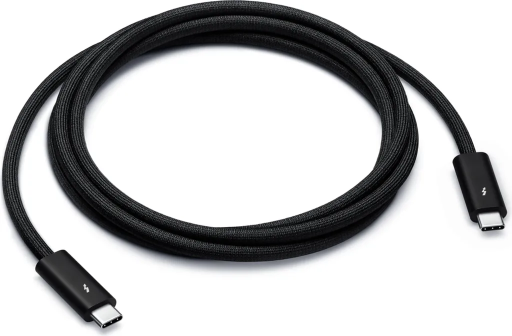 Câble Thunderbolt 4 Pro Apple d'origine 1,8 m Noir - Haute Performance