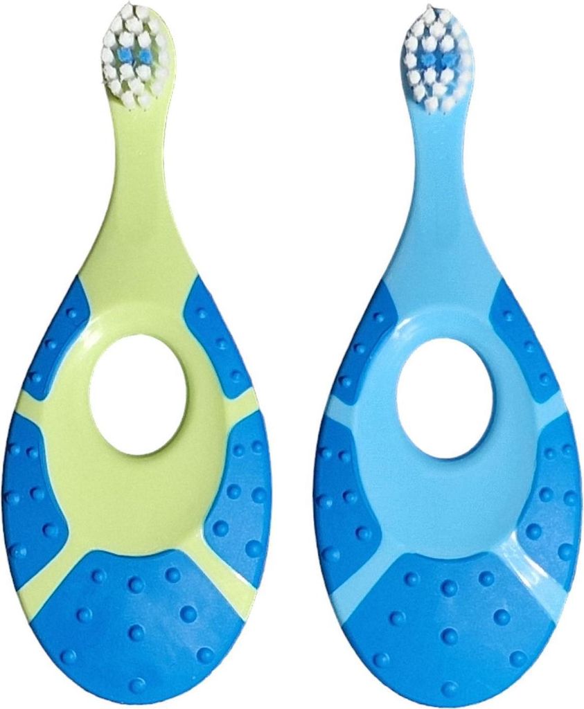 2x Jordan Babyzahnbürste 0- 2 Jahre Step1 - Jungenfarben